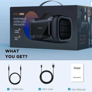 M33 Pro Portable Wireless Speaker - Black